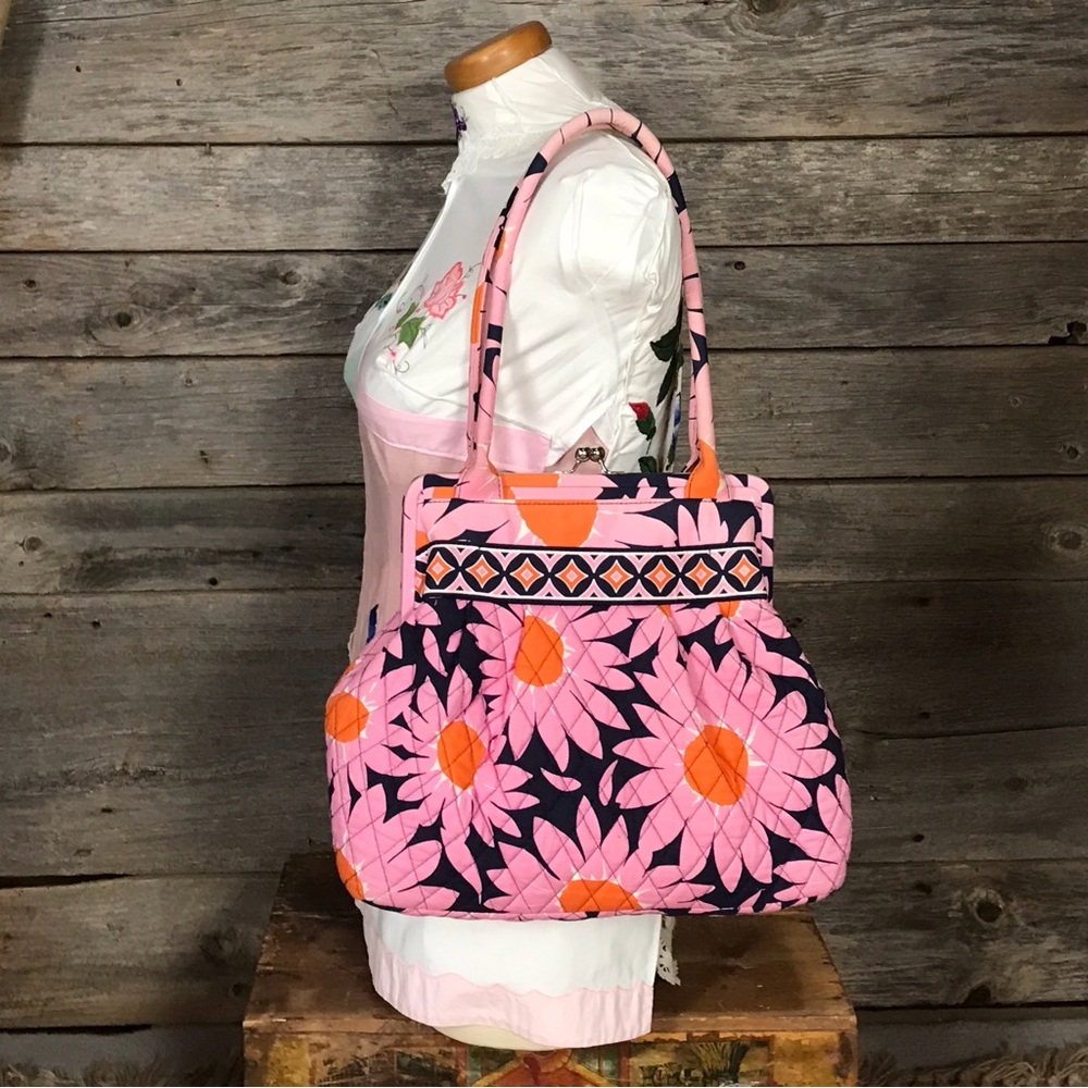 Vera Bradley Quilted Handbag, Loves Me Pattern (2010), Light Wear
